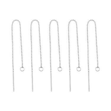 Imagem de Brincos Pendentes Com Borlas Douradas, 10 Peças, Aço Inoxidável, Corre