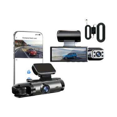 Imagem de Câmera Veicular Dual WiFi 1080P Com Visão Noturna IR, Gravação Em Loop