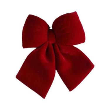 Imagem de Arco de natal vermelho pingente de natal flanela decoração de casament