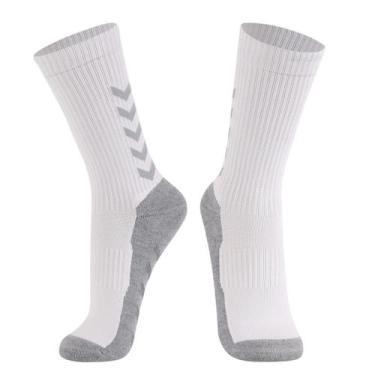 Imagem de Meia Futebol Unissex Antiderrapante Lupo Cor:BrancaTamanho:41-44, Bran