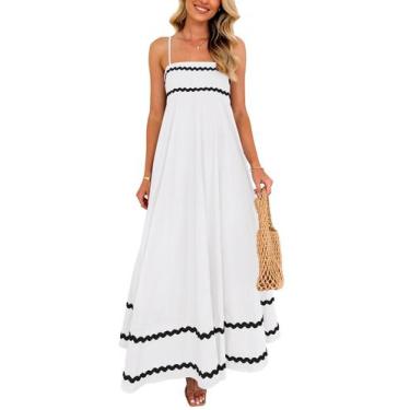 Imagem de Vestido PRETTYGARDEN 2025 Verão Branco XX-GG Maxi