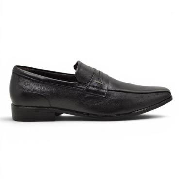 Imagem de Sapato Social Masculino Democrata Unique Mocassim Couro - Preto, Preto