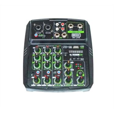 Imagem de Mesa De Som Mixer Boxx B4 Live 4 Canais Para Stream Bluetooth