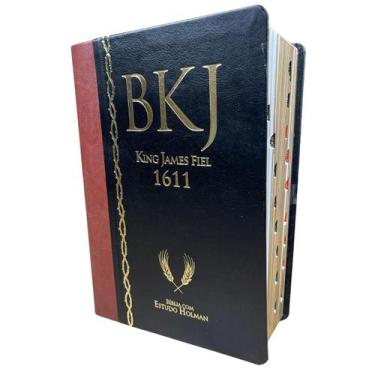 Imagem de Bíblia Sagrada BKJ 1611 King James Grande Fiel com Estudo Holman ACF L