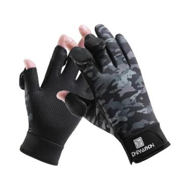 Imagem de Luvas De Pesca De Inverno À Prova De Vento E Água Com Tela Sensível Ao