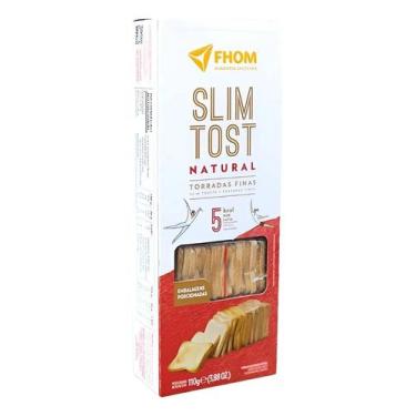 Imagem de Torrada Fina Slim Tost Natural 110g - FHOM Alimentos