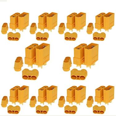 Imagem de Amass 10 Pair XT90 Male Female Bullet Connectors Power Plugs for RC Lipo Battery Motor … …