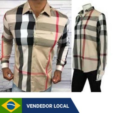 Imagem de Pashimina Xadrez Inspired Burberry Lenço com franja Cachecol bege ou marinho ou rosa ou preta feminina ou masculina