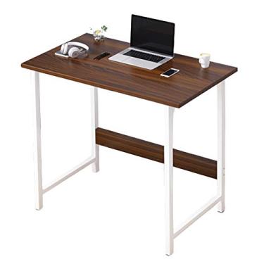 Imagem de AKT Mesa de computador, mesa de escritório, mesa de estudo, mesa de estudo, mesa moderna e fácil instalação, 60 x 30 x 68 cm, marrom