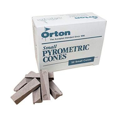Imagem de Cones pirométricos para monitorar acendimento de estufa de cerâmica - cone 6 (1 pacote/50) da Orton Cones