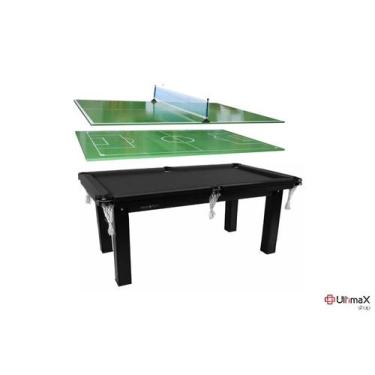 Mesa Multi Jogos Klopf 4x1 - Mesa, Sinuca, Ping Pong e Futebol de