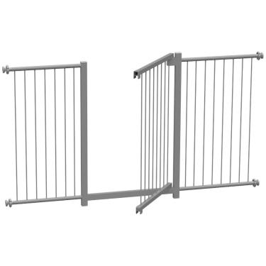 Imagem de Grade Portão Pet Bebê Divisor Ambiente 133 A 138 Cm Preto