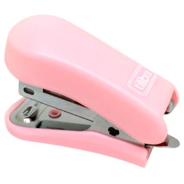 Imagem de Grampeador Mini G101 c/ extrator de grampos Tilibra Cor Rosa