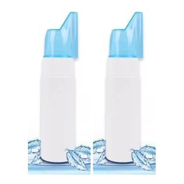 Imagem de Kit 2 Duchas Higienizador Nasal Bebê Adulto Lavador 300ml (Rosa)