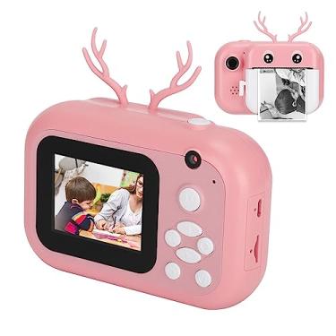 Imagem de Câmera de Impressão 16g Tiro Instantâneo Lente Dupla Polaroid Crianças 1080p Ips Tela Parâmetros Brinquedos Portáteis Crianças Desenvolvedores Impressora (Rosa)