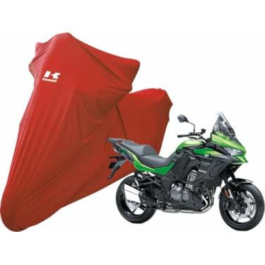 Imagem de Capa Protetora Para Cobrir Moto Kawasaki Versys 1000 De Luxo (Vermelho)