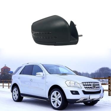 Imagem de Espelho lateral de carro adequado para Mercedes Benz 2005-2011 W164 X164 ML GL Cl Conjunto de espelho retrovisor do lado do passageiro para acessórios Mercedes Benz dobrável elétrico, aquecimento, luz