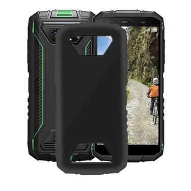 Imagem de AQGGIIXY Capa de telefone para Doogee S41 Max (5,5 polegadas), capa protetora ultrafina macia TPU à prova de choque, anti-arranhões X antiderrapante para Doogee S41 Max - preta