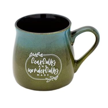 Imagem de Caneca de café de designer de cerâmica | Fearfully and wonderfully made | Comporta 473 ml | Seguro para lava-louças e micro-ondas | Ótimo para café, chá, sopas, chocolate quente
