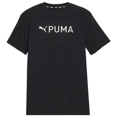 Imagem de PUMA Camiseta para meninos, Preto/cinza, P