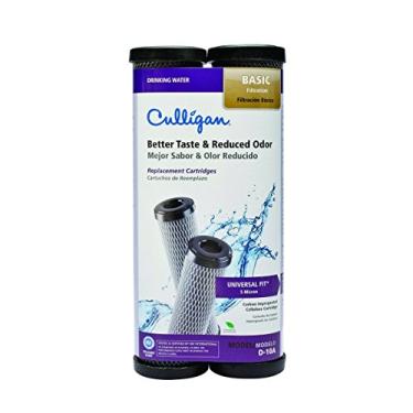 Imagem de Culligan D-10A Nível 1 Cartucho De Substituição De Água Potável Celulose Impregnada Com Carbono Pacote Com 2 Tamanho: 9.75 A X 2.5 L X 2.5 P Modelo: D-10A (Casa E Cozinha) 2 Unidades (Pacote Com 1)