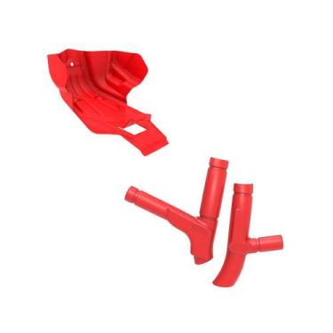 Imagem de Kit Crf 230 Protetor De Quadro + Protetor De Motor Vermelho - Anker