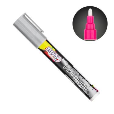 Imagem de Caneta Giz Líquido 6mm 4g Evoke BRW, Prata