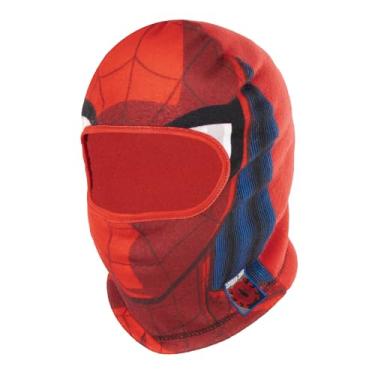 Imagem de Chapéu de lã para meninos do Homem-Aranha com recorte para máscara para os olhos - Gorro de inverno e máscara de Halloween do Homem-Aranha combo chapéu, Máscara vermelha, 5-13 Years