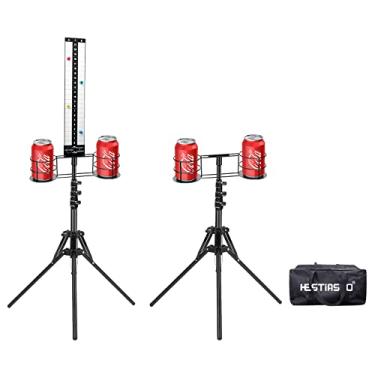 Imagem de Hestiasko Cornhole Scoreboard 2 Sets, Metal Magnetic Cornhole Score Keeper with Drink Holder, Easy to Assemble, Cornhole Accessories with Storage Bag, Perfect Accessory for Outdoor and Patio Games