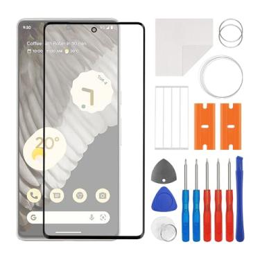 Imagem de SWARK Substituição da lente do painel externo de vidro frontal + OCA compatível com Google Pixel 7 pro 6,7 polegadas (sem tela LCD e digitalizador de toque) com ferramentas de reparo