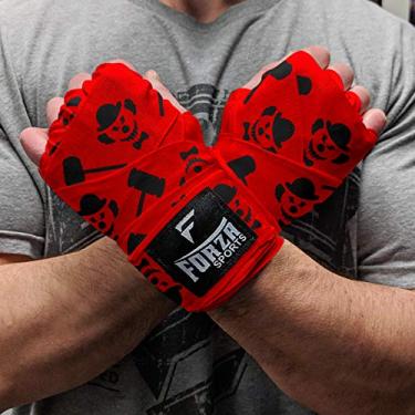 Imagem de Forza Sports 180 polegadas Estilo Mexicano Boxing e MMA Handwraps, Clown Red, 180"