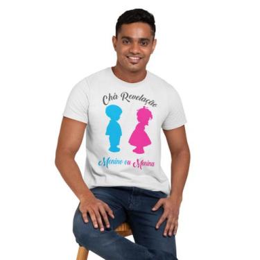 Imagem de Camiseta Chá de Bebê Revelação Menino ou Menina Papai Branca - Del Fra