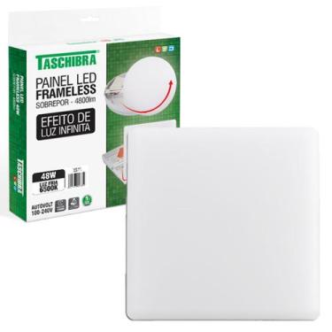 Imagem de Kit 3 Painel Plafon Quadrado Sobrepor 48w Borda Infinita 6500K - TASCH