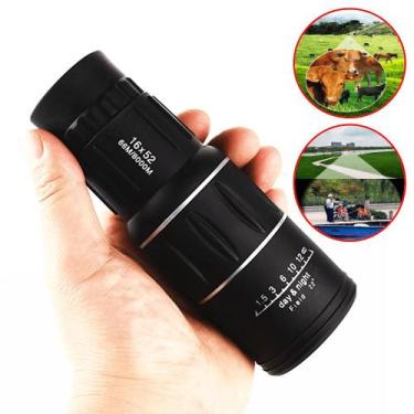 Imagem de Monóculo Luneta Telescópio Óptico 10x40 Alcance Até 9500m + Mini Tripé