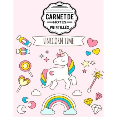 Imagem de Carnet de notes pointillés A4 Licorne Dot point, bullet journal, dot grid: (150+ pages, couverture souple finition matte, bullet journal, planner, planning, organizer, journal)