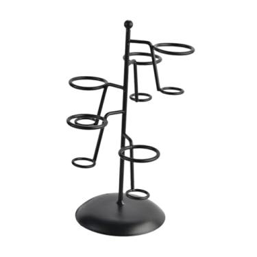 Imagem de Ｂｅｓｇａ Waffle Cone Titular Francês Fritar Carrinho de Exibição Cupcake Suporte de Cozimento para Chá de Bebê Decoração Aniversários Casa Cupcake, 5 Buracos