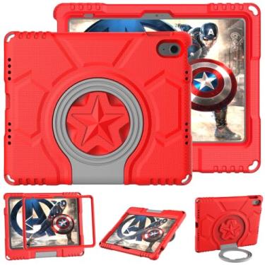 Imagem de DICEKOO Capa infantil para iPad 11ª/10ª geração de 10,9 polegadas, versão 2025/2022, com protetor de tela integrado, durável, à prova de impacto, com suporte, capa infantil para Apple iPad 10 de 10