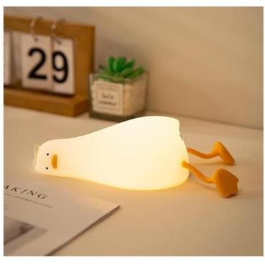 Imagem de Luminária Mesa Touch Com Sensor De Toque Lâmpada Noturna Abajur Silico