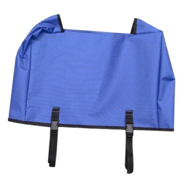 Imagem de UGPLM Saco de armazenamento de capa de vagão dobrável, capa portátil de carrinho de jardim pesado, à prova de poeira para acessório de carrinho de carrinho, Azul
