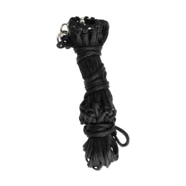 Imagem de UGPLM Rede de feno de alimentação lenta, alimentador de cavalos, portátil malha de malha leve portátil, saco de feno para cabras, Black 36inch