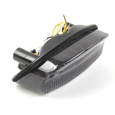Imagem de zurio Lanterna traseira de LED fumê compatível com Suzuki GSX650F 2008-2009, GS500F 2003-2005, luz traseira de freio de seta, acessórios de substituição integrados para motocicleta