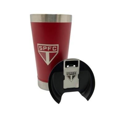 Imagem de Copo Térmico São Paulo 500 ML Com Abridor - 14218