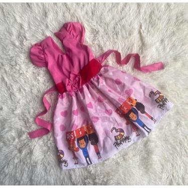 Imagem de Vestido Infantil Temático Simples 3 Palavrinhas - EDYNHOKIDS, 01 ANO A
