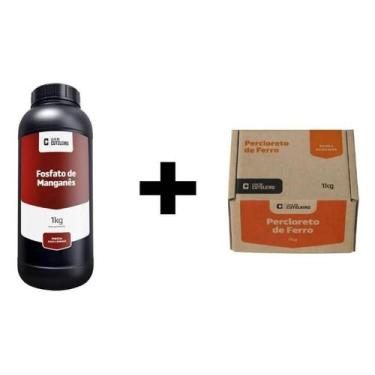 Imagem de Kit = 1kg Fosfato De Manganês  + 1kg Percloreto De Ferro - Loja do Cut
