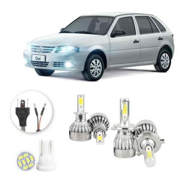 Imagem de Lampadas Led Volkswagen Gol G4 2006 A 20013 H4 H3 20000lm - V10, Branc
