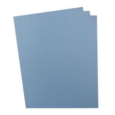 Imagem de 24 folhas, 20 x 28 cm de espessura, cartolina, cartões em branco, 300 g/m², coloridos para artesanato faça você mesmo, convites, materiais para scrapbook (azul macio)