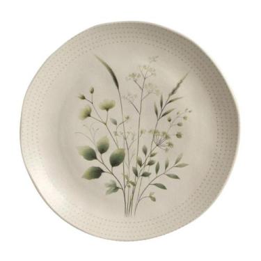 Imagem de Prato Raso Em Cerâmica Orgânico Ammi 26,5cm Porto Brasil
