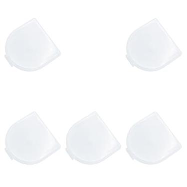 Imagem de Capa de lâmina de cortador rotativo, 5 peças, estojo de lâmina rotativa de plástico, suporte de lâmina de cortador rotativo, caixa de armazenamento de suporte de lâmina rotativa (transparente, 6 cm)