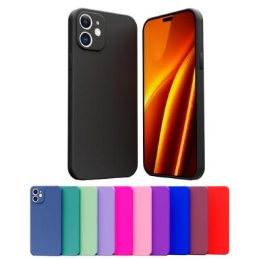 Imagem de Capa Capinha Case Compatível Apple iPhone 11 Silicone Aveludada Com Proteção De Câmera [NOBRE STORE] (AZUL PISCINA)