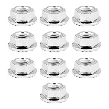 Imagem de 10 Pces Encanta o Prendedor Porca Flange Porca Com a Porca M10 Almofada para Equipamentos de Comunicação e Eletrodomésticos, Material do Cromo do Ferro